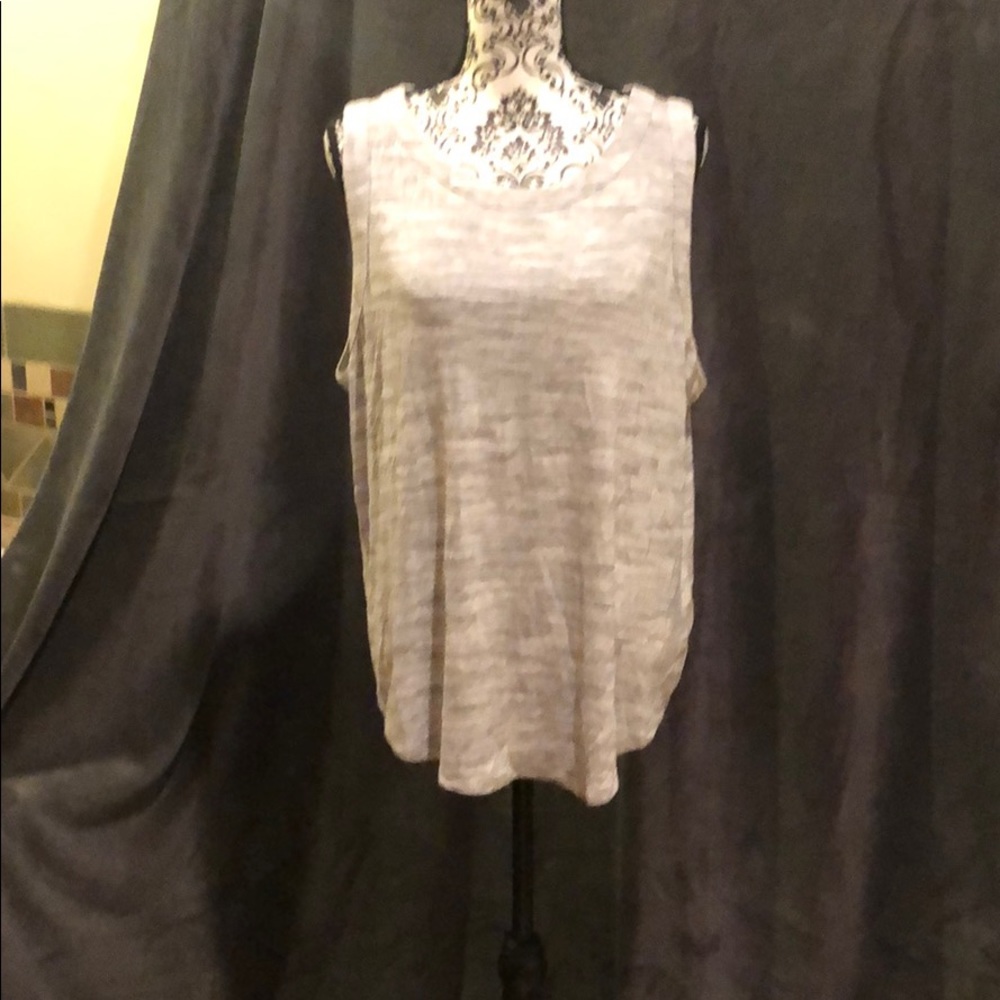 Grey flyaway Back tank
